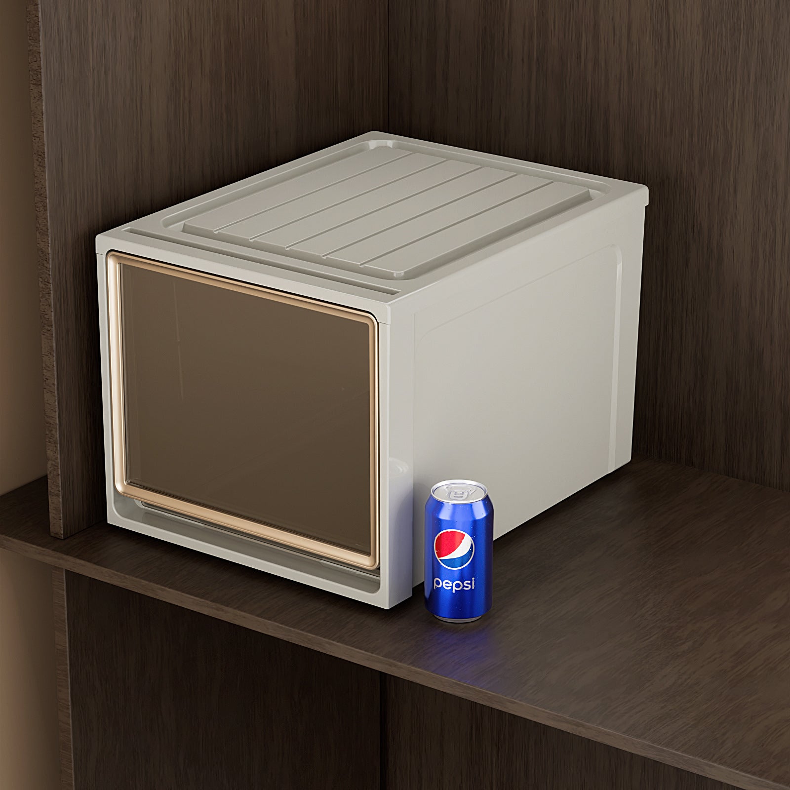 Storage Box Drawer Storage Box Household Wardrobe Clothing Pants Underwear Organizing Box Transparent Plastic Storage Cabinet