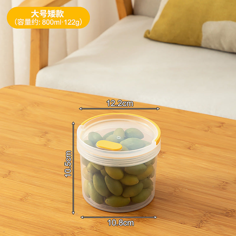 Portable Portable Orange Olive Storage Box Plastic Food Grade Sealed Fresh-keeping Box Kitchen Refrigerator Fruit Storage Box