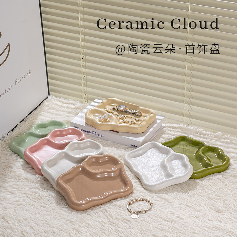 Insaccessible luxury desktop jewelry storage display tray popular photo props good-looking stylish tray storage tray