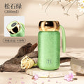 New smart temperature display insulated mug with titanium coated liner, vacuum insulated, outdoor portable mini pocket cup