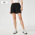 New summer high-waisted loose fit running shorts women's air layer casual versatile fitness yoga pants d25023