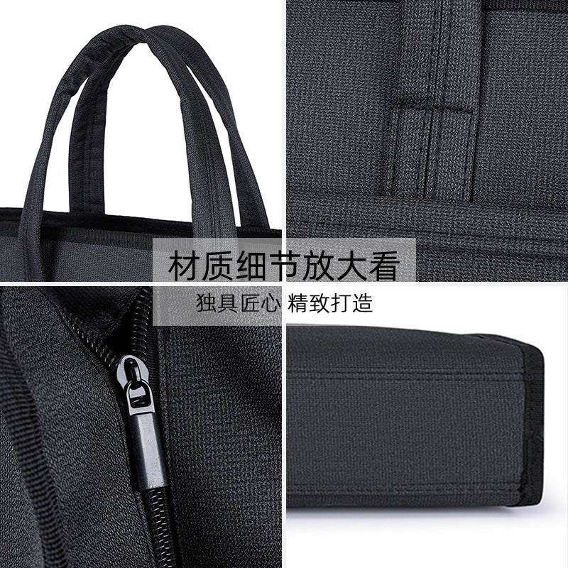 Oxford cloth business tote bag - conference briefcase, large capacity document bag, file bag, laptop bag - custom logo printing available