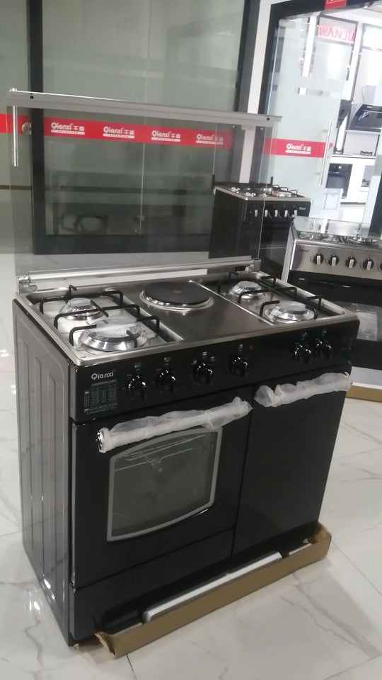 83cm wide four 4 gas one 1 electric oven with burner stove upright export one piece dropshipping