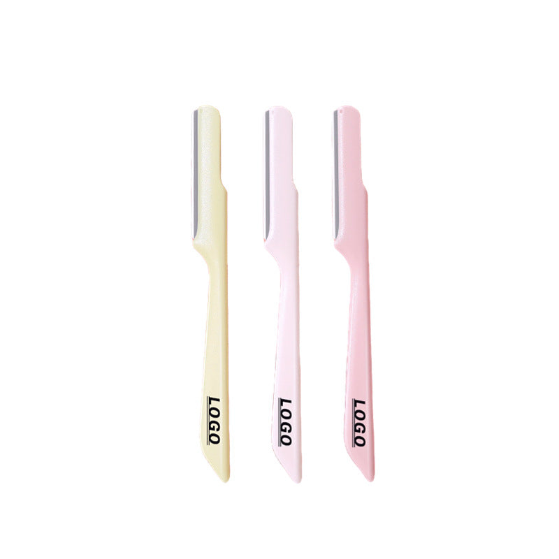 Customized sharp eyebrow razor oem professional eyebrow shaving razor imported blades beauty tools