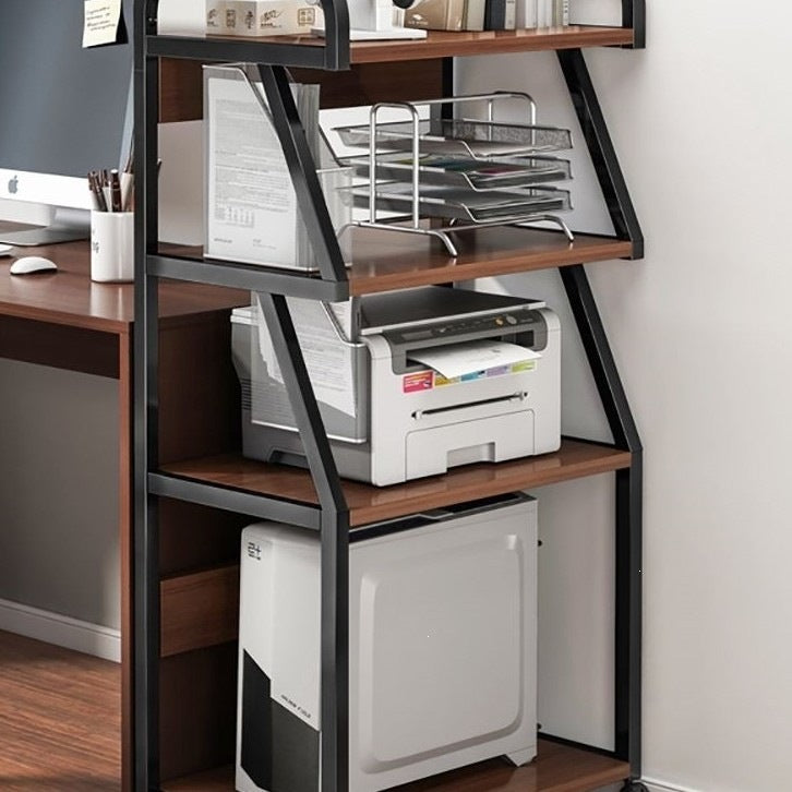 Printer stand shelf floor cabinet storage rack mobile office desk computer host bracket