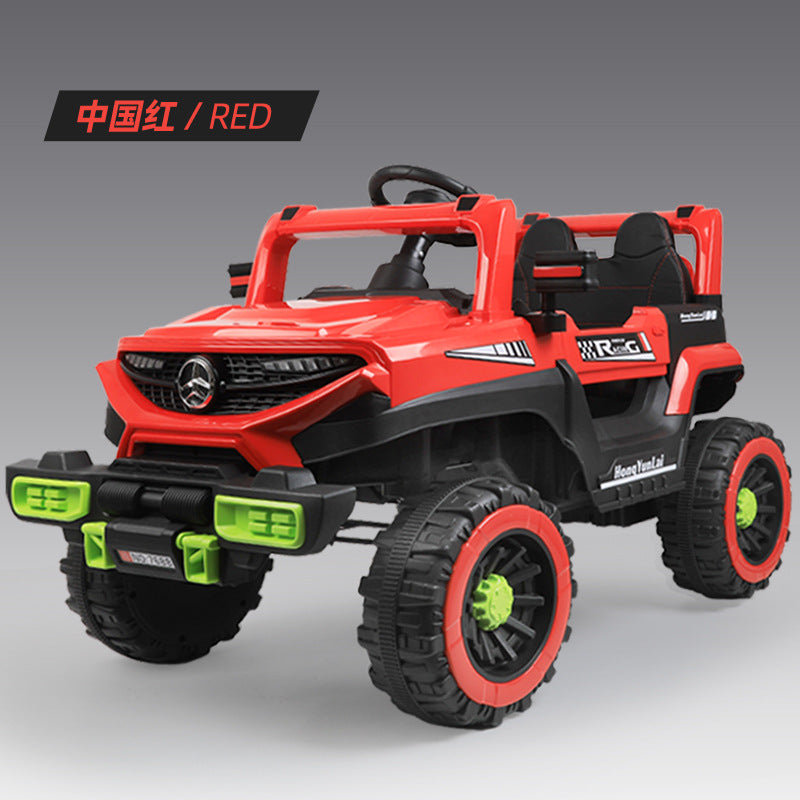 Popular children's electric toy car can seat charging four-wheel remote control car can carry baby electric four-wheel drive