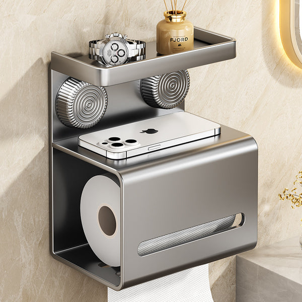 Toilet tissue box Toilet rack No punching Wall-mounted paper drawing Toilet paper placement box Toilet roll holder