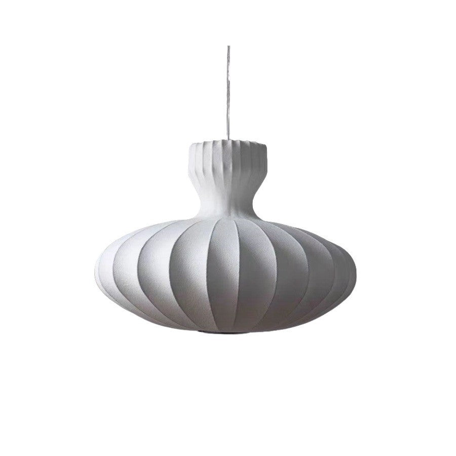 Wabi Silent Wind Living Room Pumpkin Chandelier Silk Japanese Zen Homestay Bedroom Dining Room Vintage New Chinese Lighting