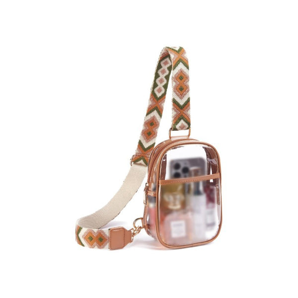 special 2024 new small shoulder bag transparent messenger bag lightweight and versatile women's small breast bag