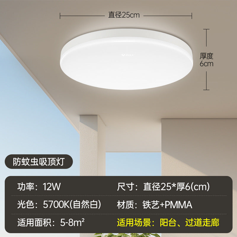 Ceiling light, living room light Modern simple lighting Bedroom light Balcony light LED ceiling light Bull lamp Home improvement