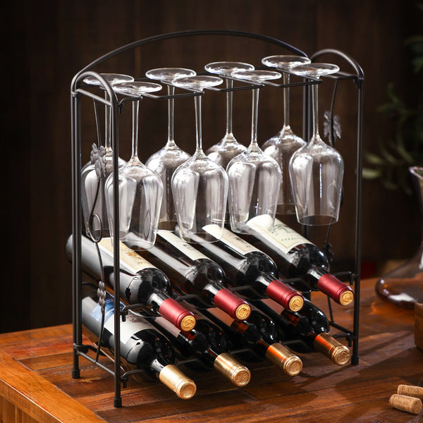 Household red wine glass rack wine cabinet wine rack ornament wine decoration upside down wine glass rack modern light luxury retro