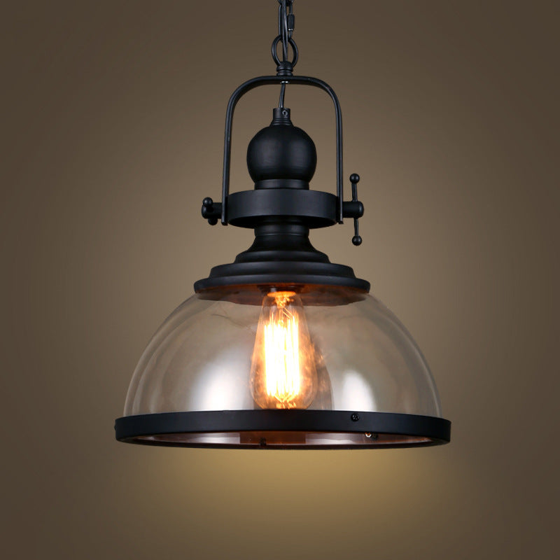 Cross-border  retro industrial windshield chandelier restaurant living room hotel bar Internet cafe wrought iron glass chandelier