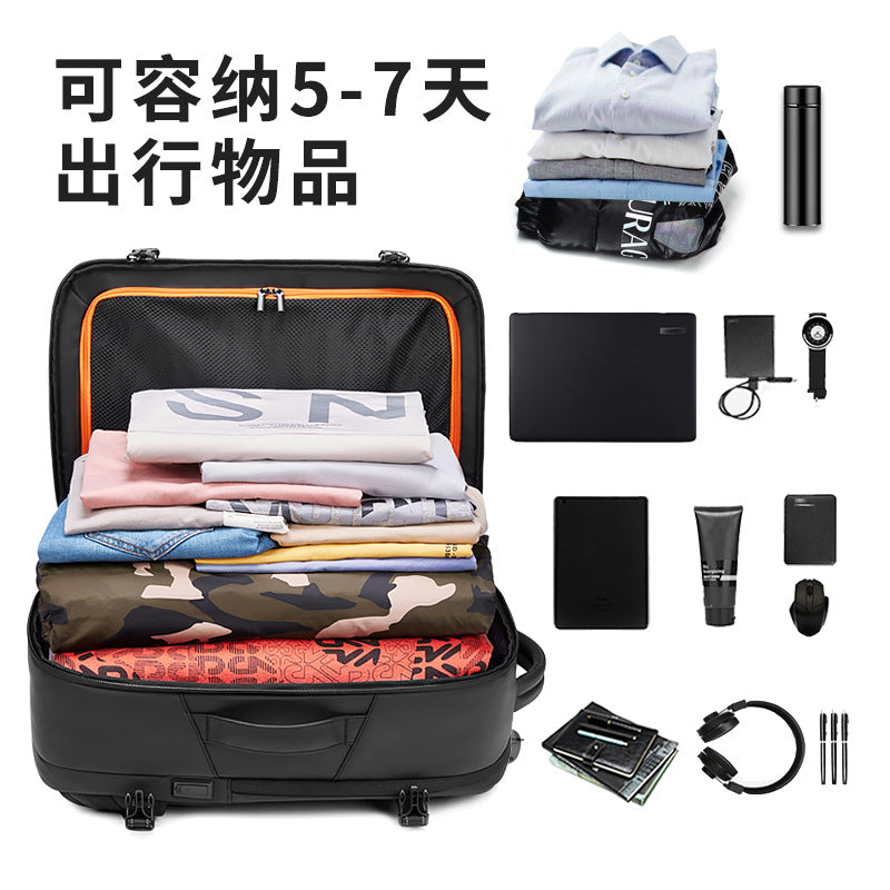 Off-route new business men's backpack large-capacity new light luxury men's bag travel multi-functional commuter backpack men