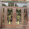 Factory direct zinc alloy glass splice door - stylish, bright, ideal for villas and country homes