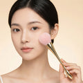Sujilian xiaomanyao electroplated gold 10-piece set of makeup brushes, full set of soft bristles, loose powder, blush makeup brushes