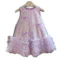 Princess dress  new girls' dress summer chic girls' skirt little girl's stunning sequin mesh dress