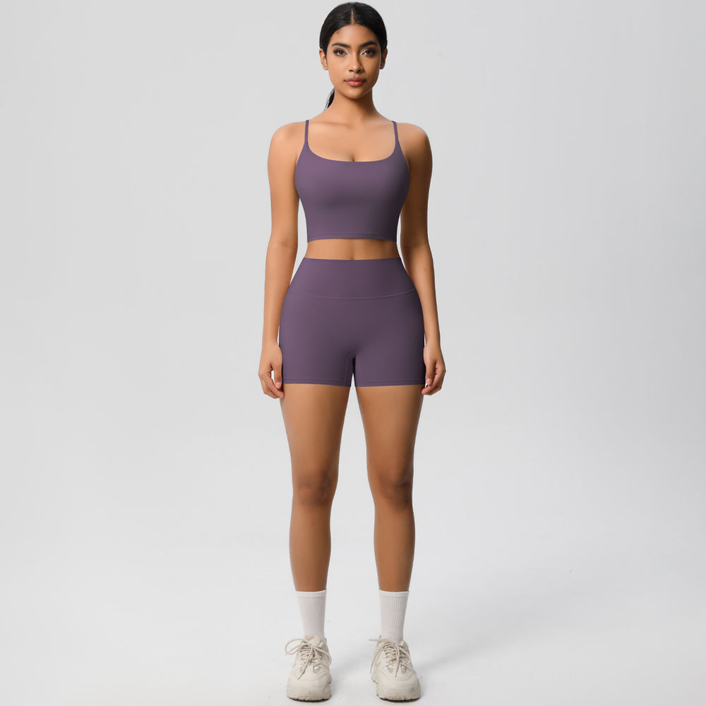 Spring/summer outdoor casual running yoga outfit set - new cloud-like quick-dry compression sportswear set for running and fitness