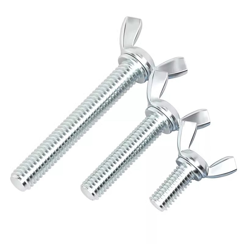 Carbon steel iron galvanized butterfly screw claw hand screw butterfly plate type ingot screw M3M4M5M6M8M10M12