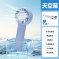 Handheld mini fan - portable, usb rechargeable, bladeless turbine, silent operation, desk fan