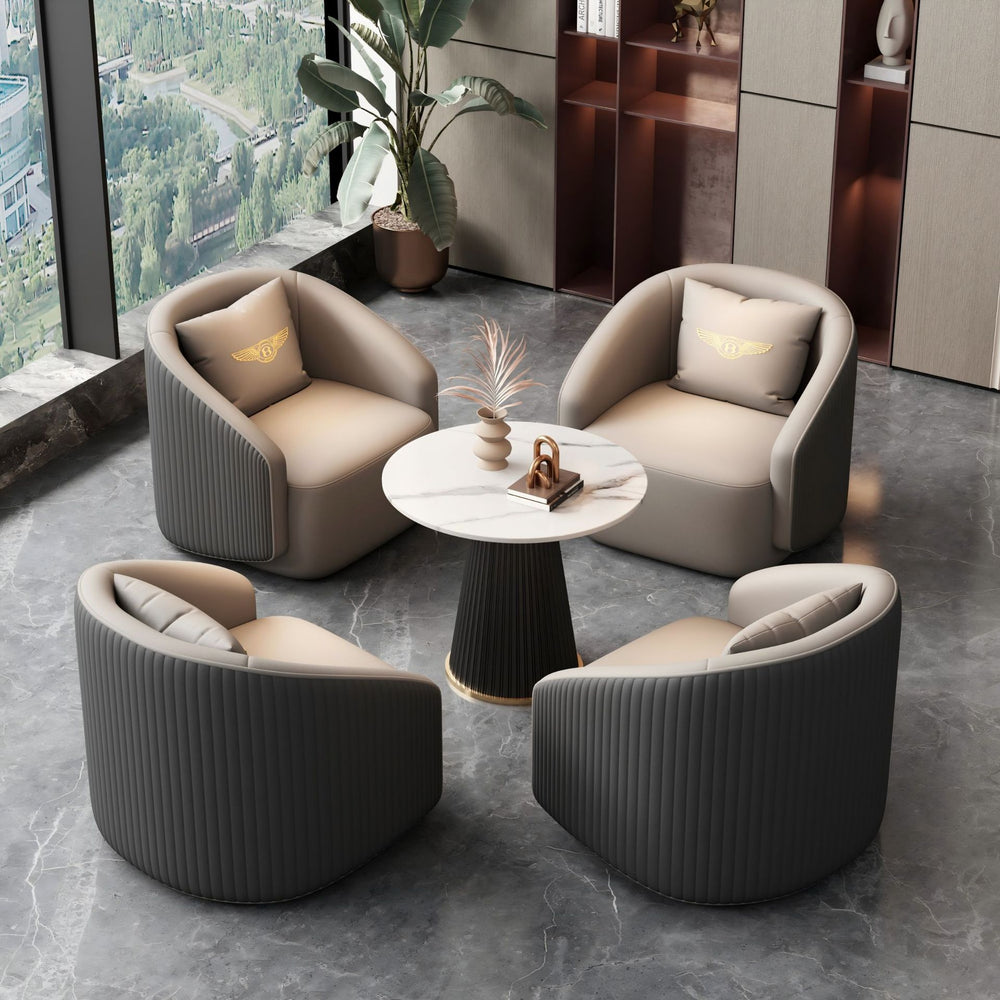 Nordic style commercial reception sofa, beauty salon leisure lounge sofa, hotel lobby casual sofa table and chair set