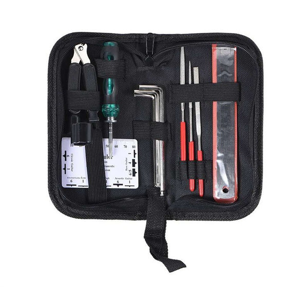 Guitar kit, file wrench, string cutter, maintenance kit, accessory kit.