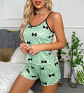 fashionsummer suspender shorts home wear women's pajamas two-piece setsexy pure desire pajamas wholesale