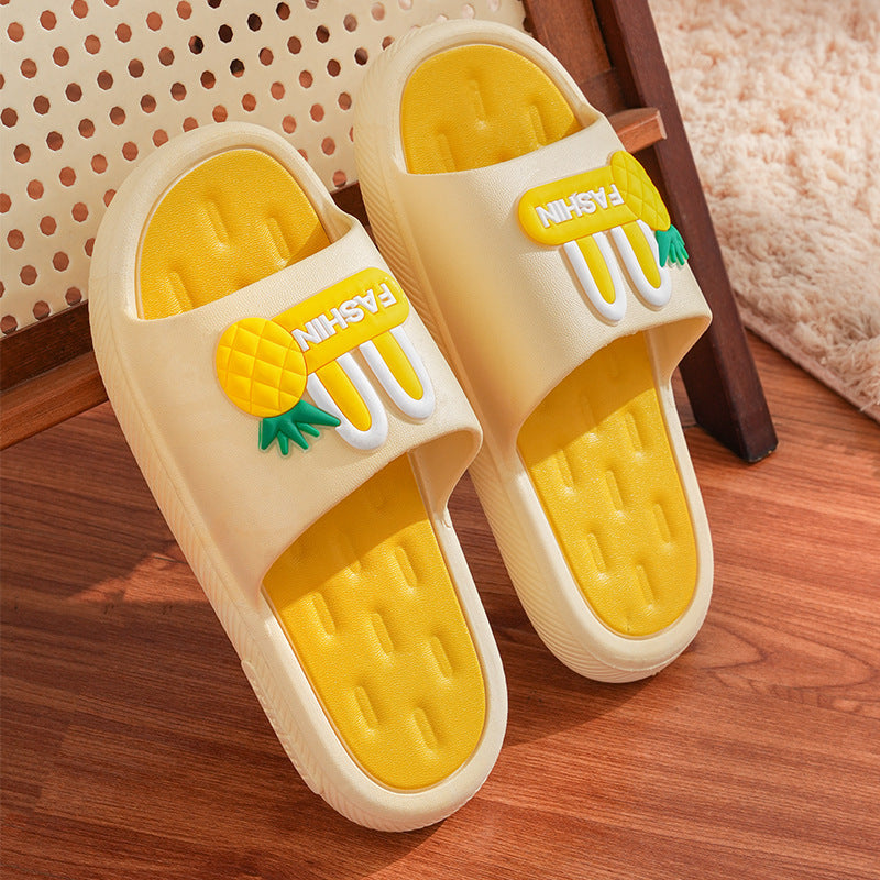 Women's bathroom slippers - summer new arrivals: non-slip, cute, soft sole, flip-flops, thick sole, casual, wear-resistant