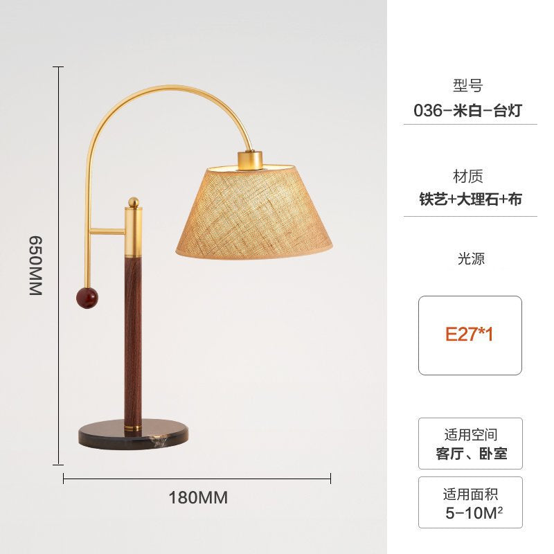 American high-end retro floor lamp living room sofa bedroom bedside study casual scandinavianins styleaccessible luxury table lamp