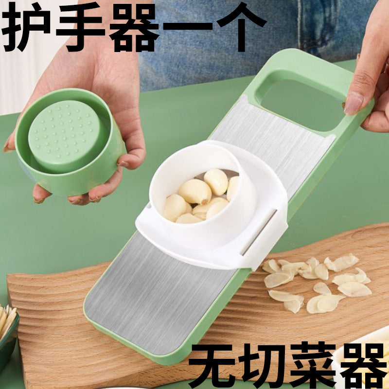 Multifunctional vegetable slicer, potato shredder, and grater - home use, coarse shredding, hand protection, ideal for restaurants and commercial use