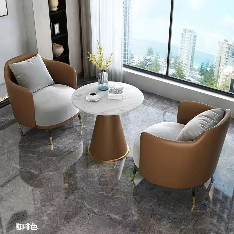 Hotel table and chair combination sales office reception table and chair shopping mall beauty salon casual single sofa coffee table combination