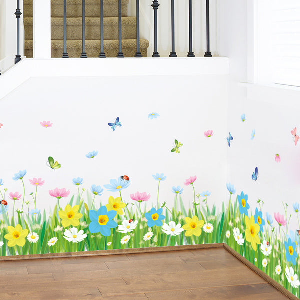 Skirting PVC self-adhesive sticker bedroom living room stairs tile decoration kitchen flat wall sticker XL7186