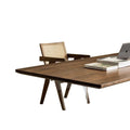 Walnut minimalist dining table acrylic desk tea table solid wood home office desk computer desk study large board table