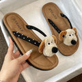 Ragdoll dog flip-flops women's summer outwear non-slipplaid non-slip student k-style flip-flops sandals animal cartoon