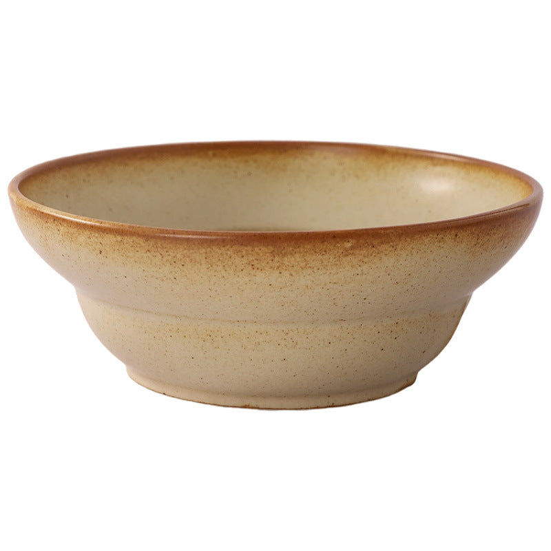 Vintage aesthetic ceramic rice & dessert bowl - high-end tableware for restaurants & hotels - fruit salad, snack, and breakfast bowl