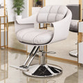 [off-white upper seat] electroplated silver disc + backrest