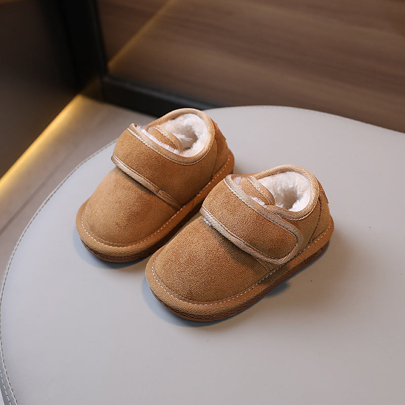 Kids cotton shoes wintergirl snow boots boys fleece-lined cotton boots winter baby girl snow cotton large cotton shoes winter shoes