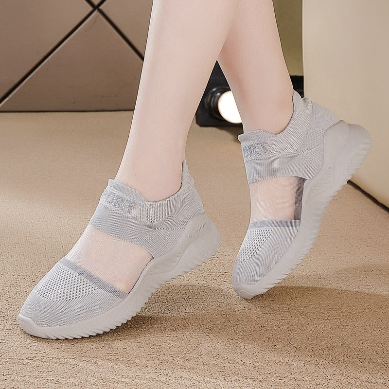 Women's flyknit sneakers - new spring/summer 2026 collection: versatile, breathable, lightweight casual athletic shoes, running shoes, yeezy style