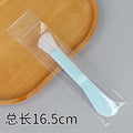 Large double-ended long pole brush, knife-shaped lake blue