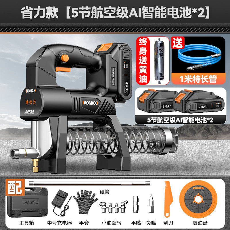 New arrival electric grease gun high pressure caterpillar manual automatic oil injector lithium battery excavator special oiling artifact