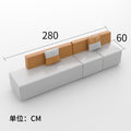Office reception nappa leather sofa minimalist creative corner sofa waiting area sofa coffee table set