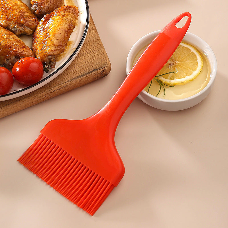 Silicone large brush lint-free baking oil brush outdoor camping style barbecue brush pancake seasoning food grade wide surface brush