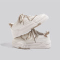 Hong kong style popular chunky white sneakers for women, new autumn 2026 collection, versatile casual athletic skate shoes, student running shoes