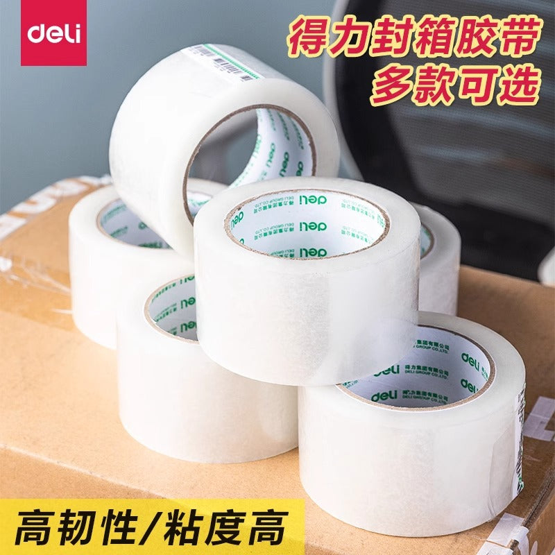 Deli Pinzheng series sealing tape 30901 scotch tape wholesale large sealing 6 cm wide tape 4.5