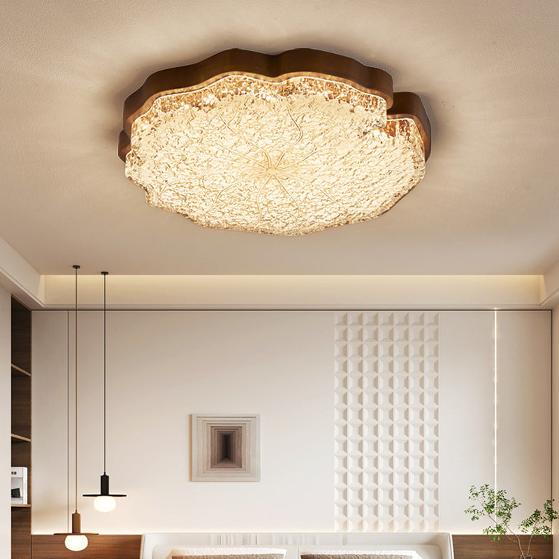 Bedroom light New high-end light luxury resin ceiling light Full spectrum eye protection Simple modern master bedroom room lighting