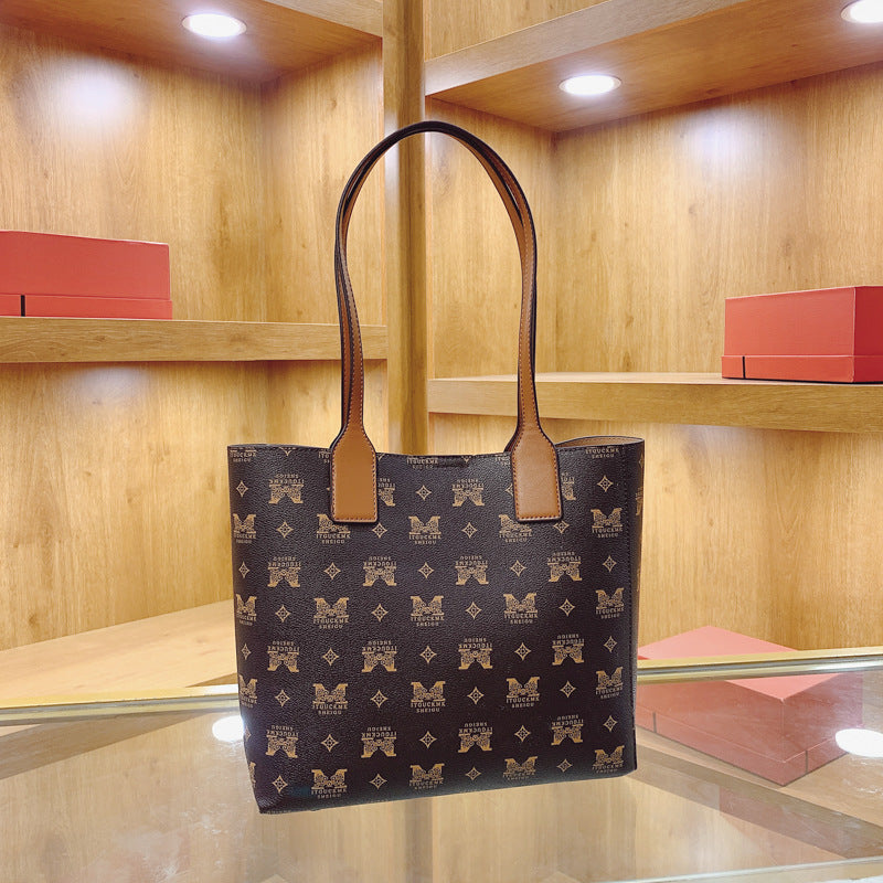 Women's bags 2025: new fashionable women's bag, versatile and stylish printed tote bag, large capacity shoulder bag and handbag