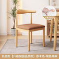 Wood color cotton and linen-brown cushion