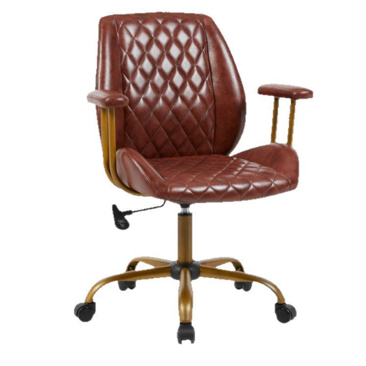 Retro boss chair, adjustable computer chair, high-quality desk chair, comfortable for long hours, suitable for commercial office use and client meetings