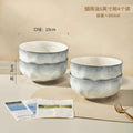 6inch stone pattern bowl/pack of 4