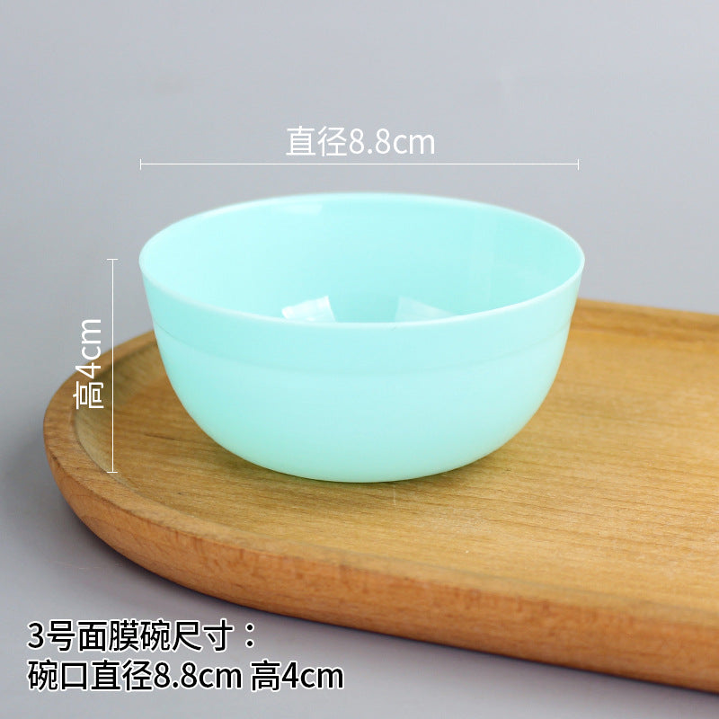 Beauty bowl spa mask mixing tool plastic mask bowl wholesale set - flat rim bowl