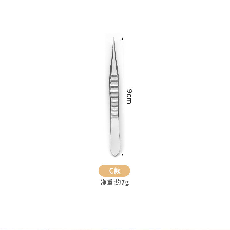 Manufacturer supplies flat mouth oblique mouth stainless steel eyebrow clip high precision eyebrow plucking tweezers beauty eyebrow trimming tool spot